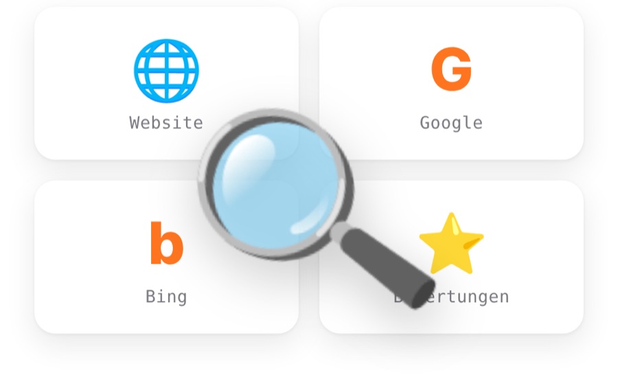 ChatGPT prüft Website, Google, Bing und Bewertungen als Quellen